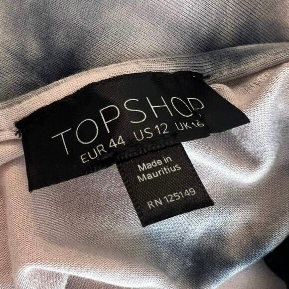 Topshop Tie-Dye Low Back Maxi Dress - Pink & Black - 12 - Picture 5 of 8